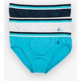 Blackspade Erkek Çocuk Külot 3'lü Paket 9394 - Lacivert Aqua Beyaz - Kırmızı - 3 Yaş
