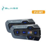 Blaise Blaıse Gt1 Duo Bluetooth Motosiklet Intercom Siyah – Ikili Set