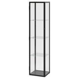 BLALIDEN cam vitrin, siyah siyah 35x32x151 cm