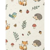 Blank Animal Forest Pattern Sketchbook: Blank 100 Page Multi-Purpose Sketchbook for Writing and Drawing