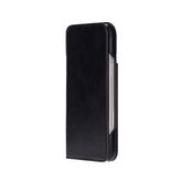 BloomCase Sonat Obsidian Black Hakiki Deri iPhone 17(6.3") Folio Kılıfı