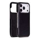 BloomCase Ultimate Jacket Obsidian Black – Apple iPhone 17 Pro (6.3") Hakiki Deri Kılıf