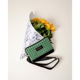 BloominBag Shepherd Tweed Çapraz Çanta - Koyu Yeşil - Siyah