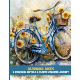 Blooming Bikes: A Whimsical Bicycle & Flower Coloring Journey