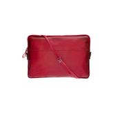 BloomSleeve Leeds 14" Crimson Red Hakiki Deri Laptop & Tablet Kılıfı