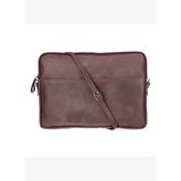 BloomSleeve Leeds 16" Mahogany Dark Hakiki Deri Laptop & Tablet Kılıfı
