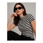 BLOUSE Cool Duruş Çizgili Fit Bluz