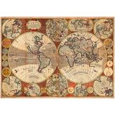 Blue Focus Old World Map Eski Dünya Haritası 1000 Parça Puzzle