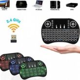 Blue İnter Işıklı Kablosuz Şarjlı Mini Q Klavye Mouse Smart Tv Box Ps3