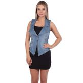 Blue White Kadın Taşlı Slim Fit Yelek