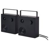 Bluetooth hoparlör, siyah, 20x20 cm, 2 adet