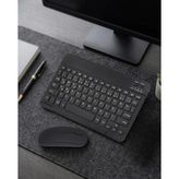 Bluetooth Klavye Mouse Seti Taşınabilir Wireless Bilgisayar Aksesuarı Midastech