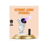 Bluetooth Ve Dahili Ses Özellikli Astronot Projeksiyon Lambası
