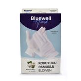 Bluewell Pamuklu Koruyucu Egzema Eldiveni %100 Pamuktan Medium