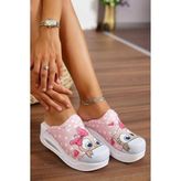 Blum Sabo Terlik Pembe Baykuş Kadın Airmax Tam Ortopedik Anatomik Hastene, Doktor, Hemşire, Aşçı Sabo Terlik