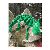BMB3D Store Hareketli Ejderha Oyuncak Figürü - Yeşil Renk (20Cm)