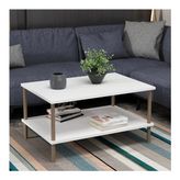 BMdekor Orta Sehpa Star Modern Raflı - Beyaz