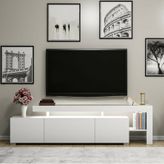 Bmdekor Tv Sehpası Buğra Beyaz Led Işıklı