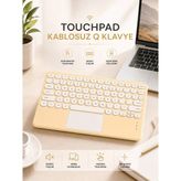 Bmk Android ve Ios Uyumlu Bluetooth Klavye Touchpad Slim Kablosuz Wifi Q Klavye