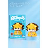 BMT TOYS Aslan Model Karakter Figürü Brıcks 3D Mini Blok Yapı Oyuncağı - 148 Parça