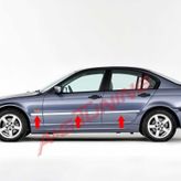 BMW E46 Krom Yan Kapı Çıtası 1998-2005 6 Prç Paslanmaz Çelik