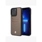 BMW iPhone 14 Pro Kartlıklı Deri Kılıf