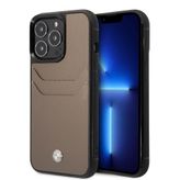 BMW iPhone 14 Pro Max Kartlıklı Deri Kılıf