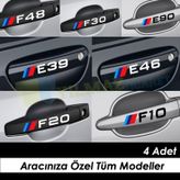 Bmw M Logo Kapı Kolu Oto Sticker E46 E90 E60 E39 E36 F30 F10 E70 10 X 1,7 Cm