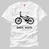 Bmx Doin Work Erkek Tişört - Beyaz