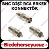 BNC DİŞİ - RCA ERKEK KONNEKTÖR