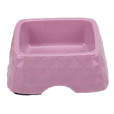 Bobo BO-3164 Bambu 430 ml Pembe Köpek Mama Kabı