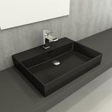 Bocchi Milano 60 cm Çanak Mat Siyah Lavabo