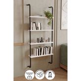 Bofigo 4 Raflı Duvara Monte Kitaplık Beyaz