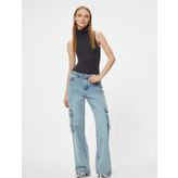 Boğazlı Atlet Kolsuz Slim Fit