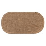 Boho Naturel Oval Jüt Taban Bohem Halı, 01, 140X200