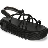Bohonomad Ibiza Chunky Platform Kadın Sandalet - Siyah