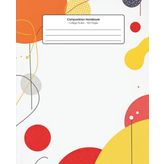 Bold Orbit Composition Notebook – College Ruled, 120 Numbered Pages: Eye-catching notebook with abstract circular design