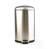 Bombe Kapaklı Çelik Çöp Kovası - Inox - 30 Lt