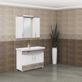 Boncuk Ronald 100 cm Banyo Dolabı