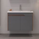 Bonitobagno Salvo 80 cm Banyo Dolabı Alt Modül Antrasit