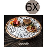 Bonna Calif Gourmet 17 cm 6'lı Düz Tabak