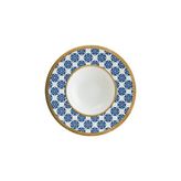 Bonna Lotus Banquet Çukur Tabak 28CM 400 cc - Beyaz - Mavi