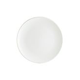 Bonna Retro Gourmet 12 Adet 23 cm Yeşil Kenar Çizgili Porselen Düz Tabak
