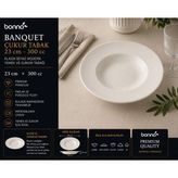 Bonnami Bonna Banquet Beyaz Porselen Çukur Yemek ve Sunum Tabağı 23 cm - 300 cc - 1 Adet Bonna Banquet Beyaz Porselen Çukur Yemek ve Sunum Tabağı 23 cm - 300 cc
