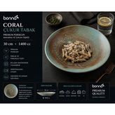 Bonnami Bonna Coral Büyük Boy Porselen Çukur Tabak Sunum ve Makarna Tabağı 30 cm - 1400 cc - 1 Adet Bonna Coral Büyük Boy Porselen Çukur Tabak Sunum ve Makarna Tabağı 30 cm - 1400 cc - Çok Renkli