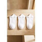 Bony Socks Run 3'lü Kadın Basic Patik Çorap Beyaz/beyaz/beyaz
