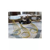 Boons Serpens Zigon Sehpa - Gold