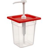 Bora Plastik 1/6 Kare Ketçap&mayonez Kabı Pompalı