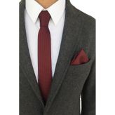 Bordo İnce Kravat Bordo