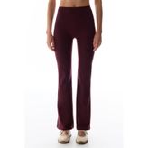 Bordo İspanyol Paça (Flare) Soft Feel Tayt
